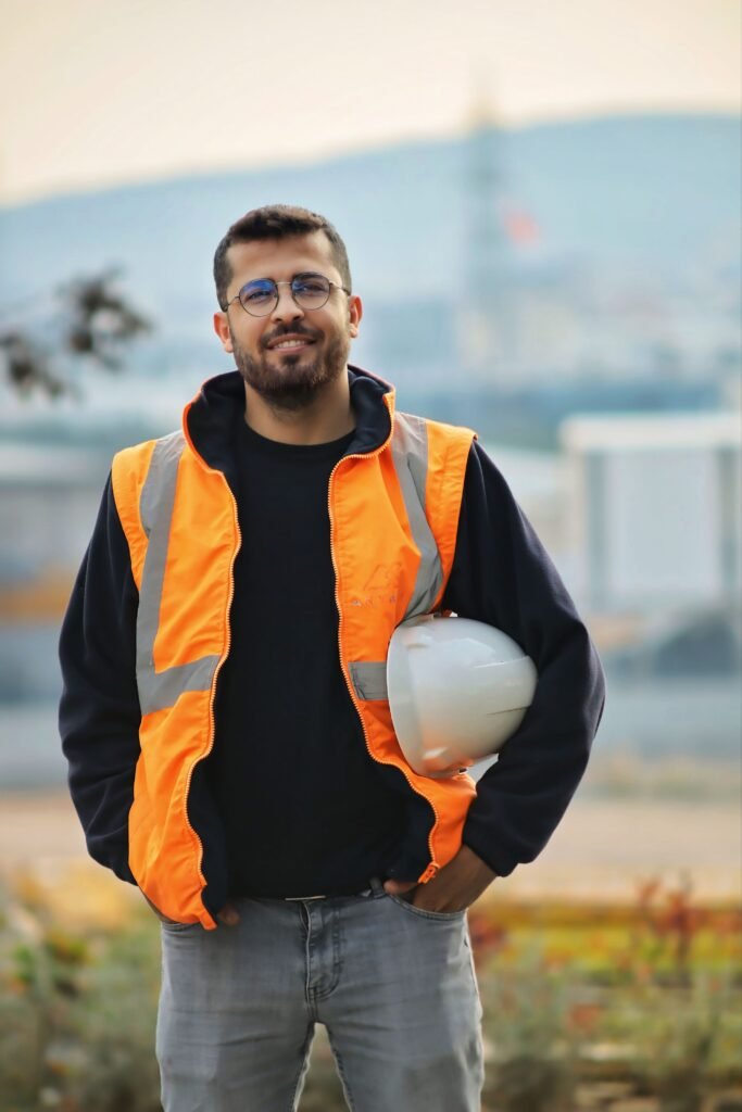 Artisan du bâtiment sur un chantier